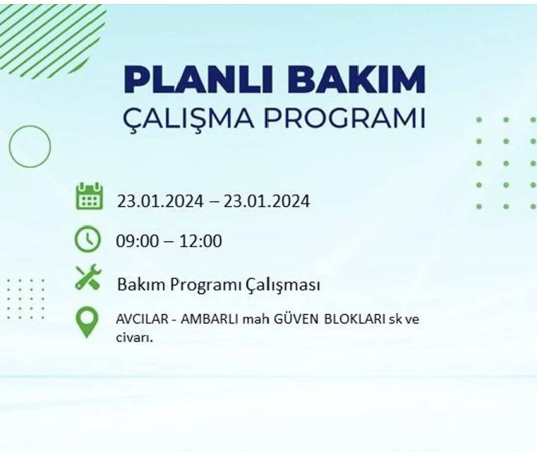 İstanbul karanlığa gömülecek! 22 ilçede saatlerce elektrik gelmeyecek! Hangi ilçelerde elektrik kesintisi var? 7